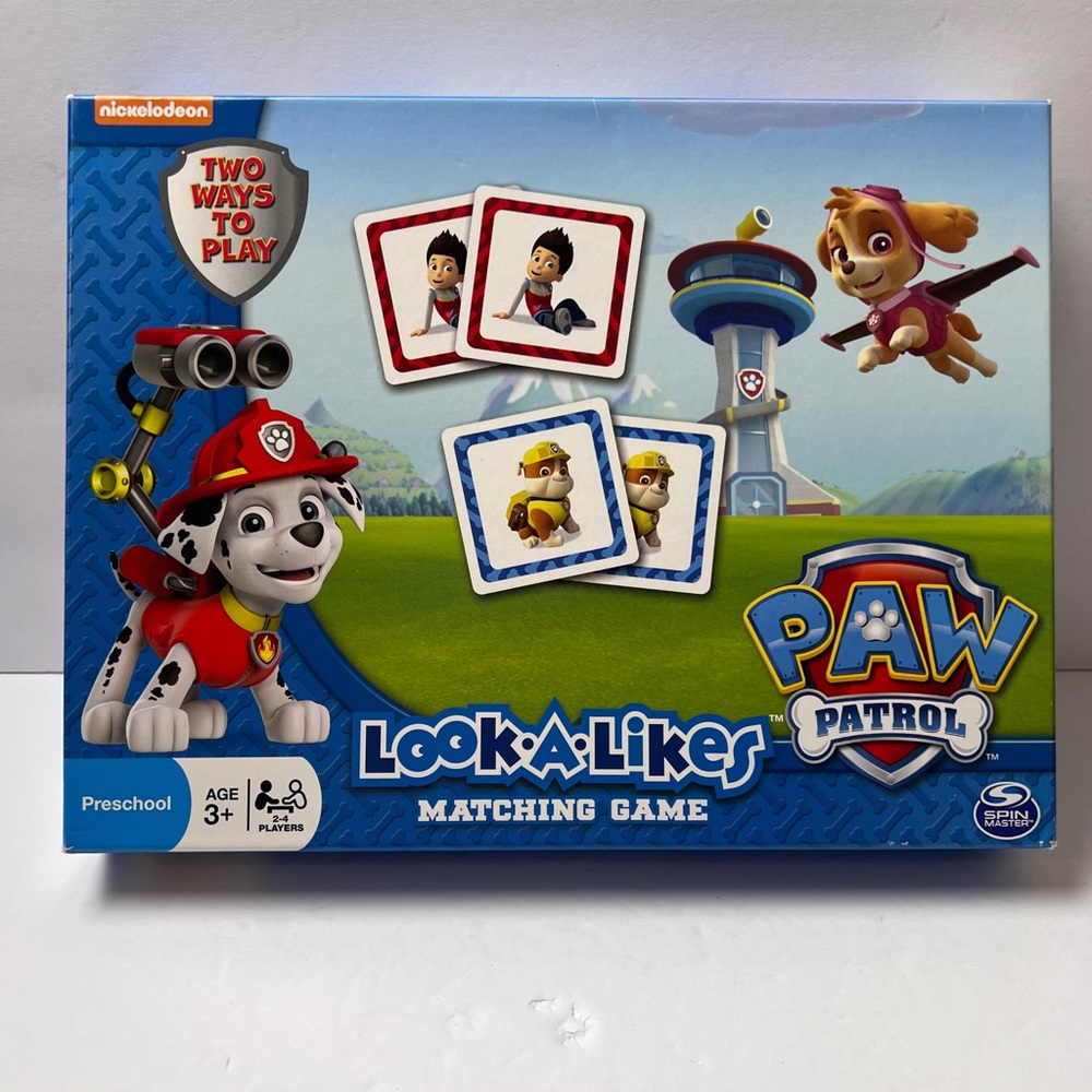 Spin Master Paw Patrol Matching Game 72 tiles with box